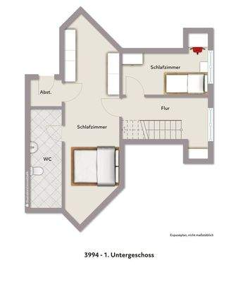 Grundriss 1. UG visualisiert 3994
