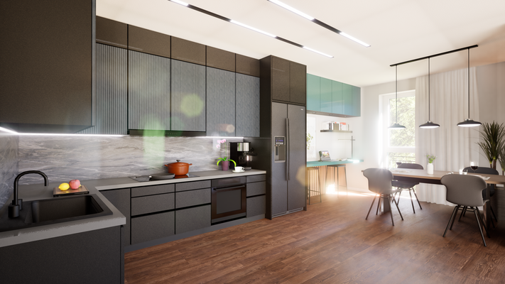 Wohnküche (Visualisierung)