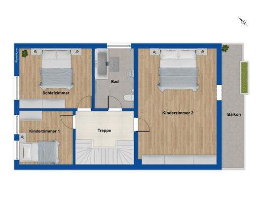 Grundriss 1. Obergeschoss