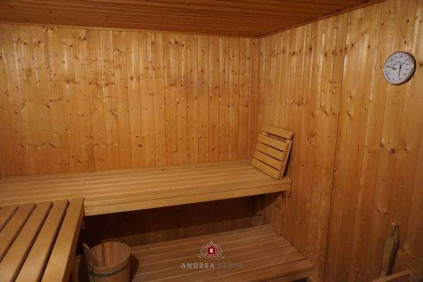 die Sauna im UG