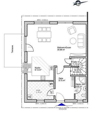 Grundriss Erdgeschoss