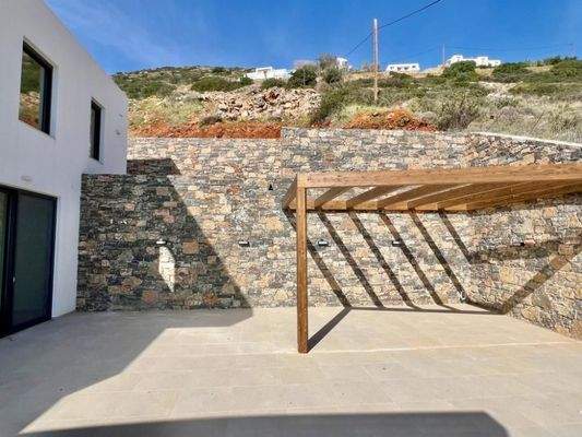 Kreta, Schisma Eloundas: Villa mit 3 Schlafzimmern und Pool bietet einen atemberaubenden Meerblick auf Elounda
