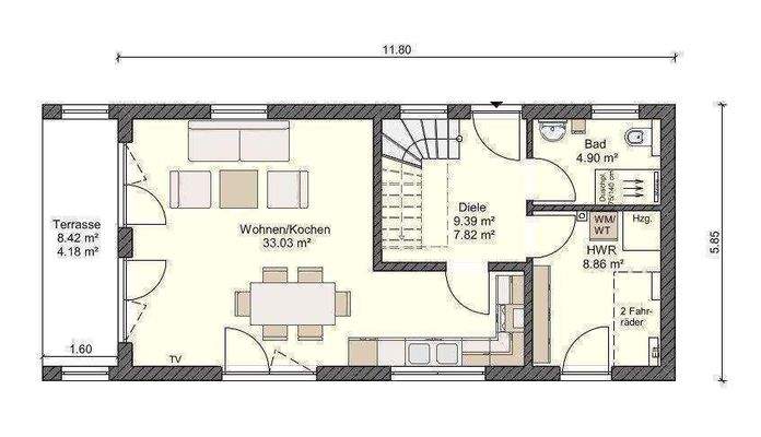 Grundriss Erdgeschoss 