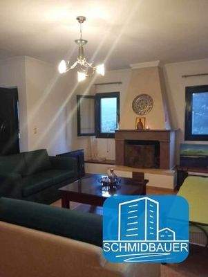 Kreta, Peri: Einfamilienhaus mit schönem Garten und toller Aussicht zu verkaufen