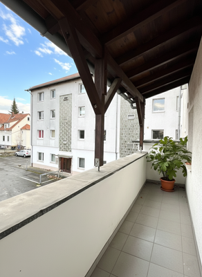 Balkon zum Hinterhof WE18 