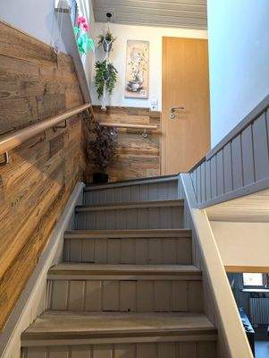 Treppe zum Obergeschoss