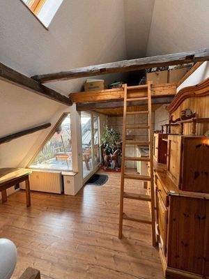 Ausgebautes Dachgeschoss/ Zugang Balkon