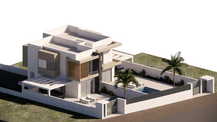 Kreta, Stavrakia: Neubau! Luxuriöses Einfamilienhaus mit Pool zu verkaufen