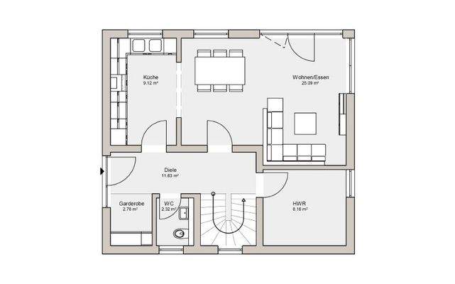 Grundriss Erdgeschoss