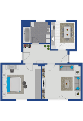 Raumaufteilung 2. OG