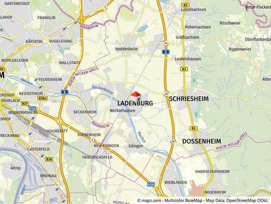 Geolyzer Kartenausschnitt