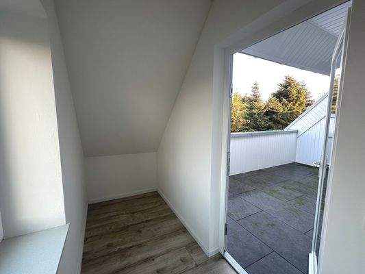 Kleine Terrasse mit Ausblick