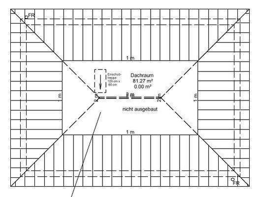 Grundriss Dachraum