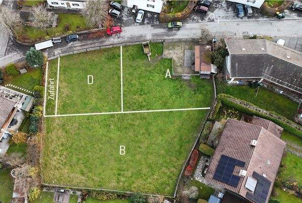 Grundstücksaufteilung