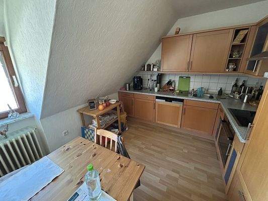 Küche im Dachgeschoss