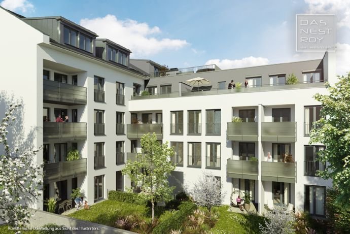 Moderne und hochwertige 1-Zimmer-Wohnung mit großem Balkon direkt am Westpark