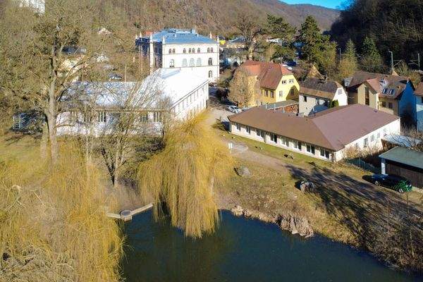 Drohnenansicht vom See