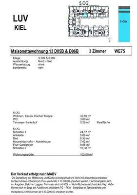 Quadratmeter WE 75 Baufeld XIII 