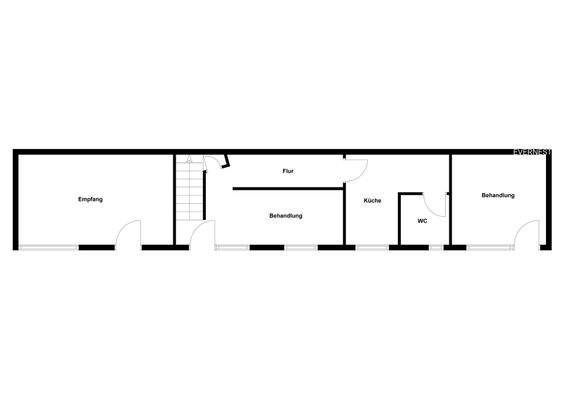 Erdgeschoss Gewerbeeinheit