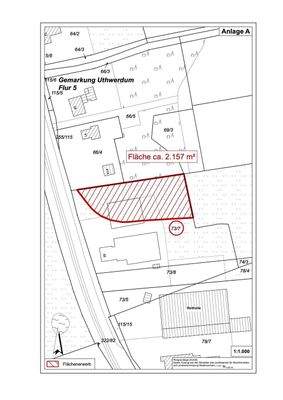 Flurkarte_Uthwerdumer Straße 2500 qm