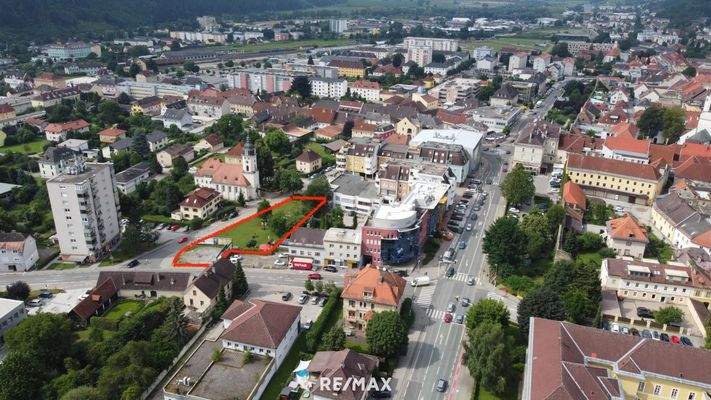 Übersicht Kreuzung Völkermarkter Strasse : Bahnh