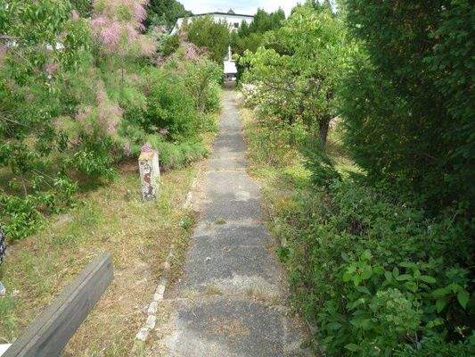 Blick ins Grundstück