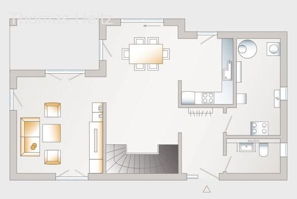 Grundriss Erdgeschoss variabel