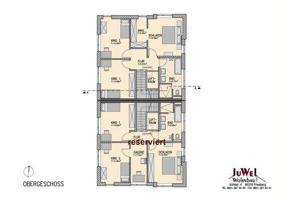 Grundriss Obergeschoss
