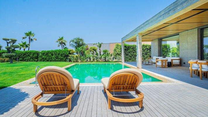 Unique Villa with Panoramic Sea View in a Beach Complex in Yalıkavak