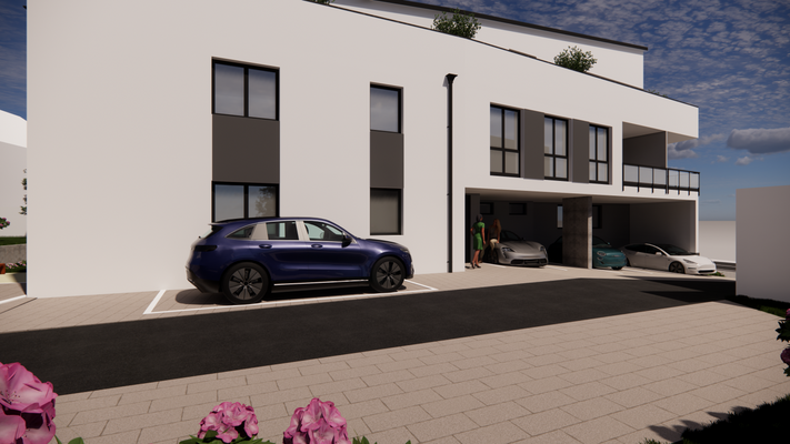 Visualisierung Ansicht Innenhof