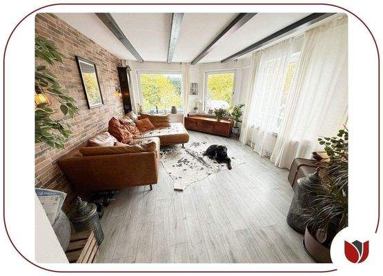 Wohnbereich mit Blick in den eigenen Garten