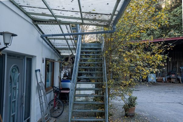 Treppe zum Wohnungseingang