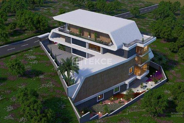 Sea-View Stylish Detached Villa with Private Pool in Alanya