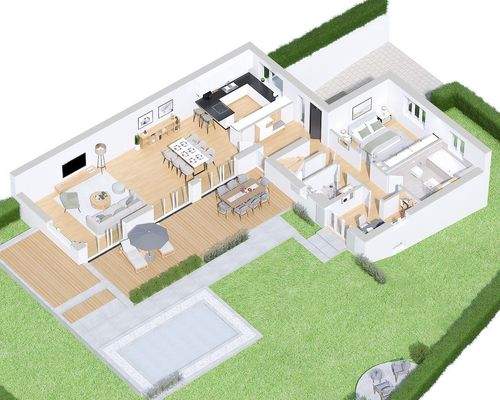 Visualisierung Erdgeschoss