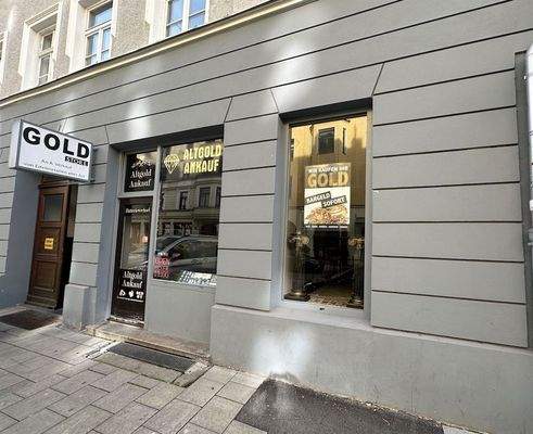 Schaufenster  Eingang