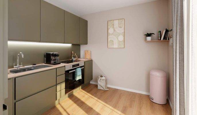 Küche als eigener Raum für entspanntes Kochen