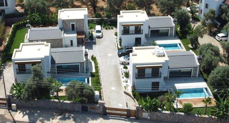 Detached Stylish Houses with Pool and Garden in Bodrum Turkey