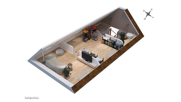 Grundriss Spitzboden