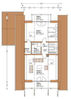 Grundrissplan Dachgeschoss