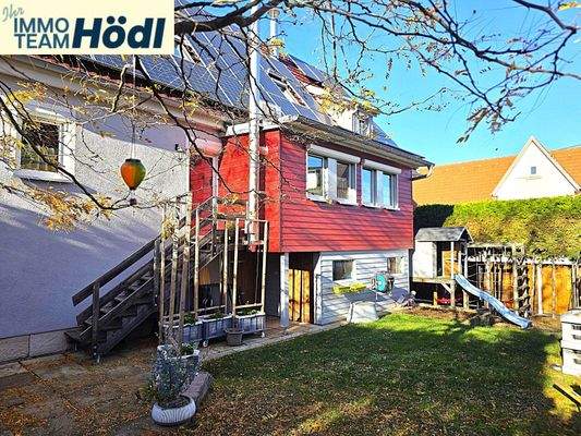 Ansicht hinten und Garten