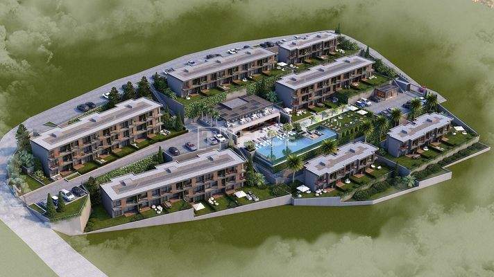 Apartments with Sea View in a Complex in Dörttepe Bodrum