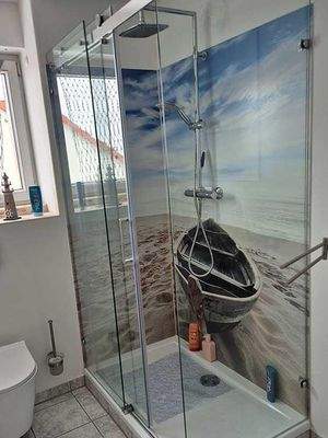 Dusche/WC im Dachgeschoss