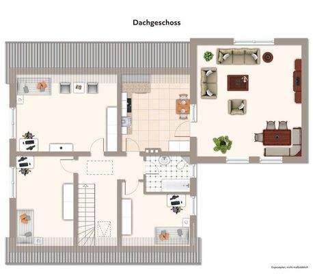 Dachgeschossgrundriss