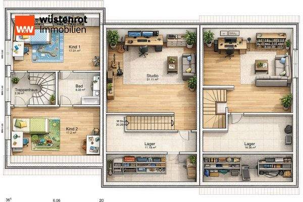 Wählen Sie Ihren Favorit im Dachgeschoss