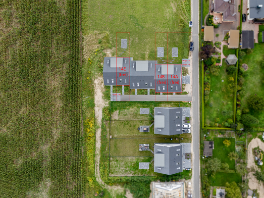 Drohnenansicht mit Visualisierung