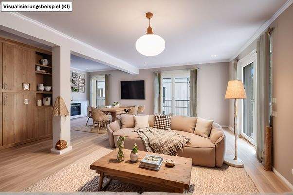 Wohn-und Esszimmer Visualisiert