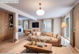 Wohn-und Esszimmer Visualisiert