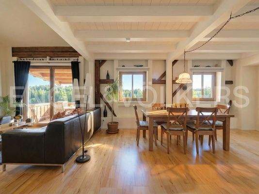 Wohn- und Essbereich Apartment OG