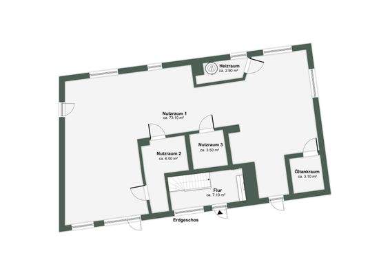 Grundriss EG Hinterhaus