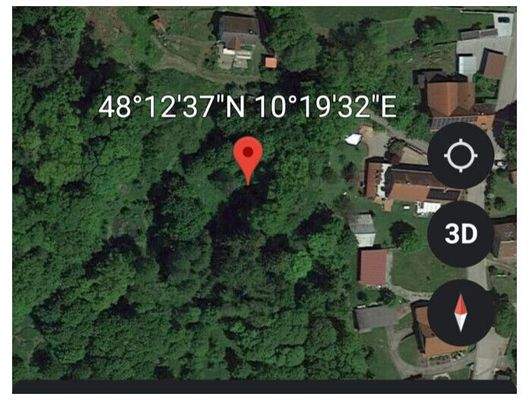 Koordinaten des Grundstücks Google-Maps